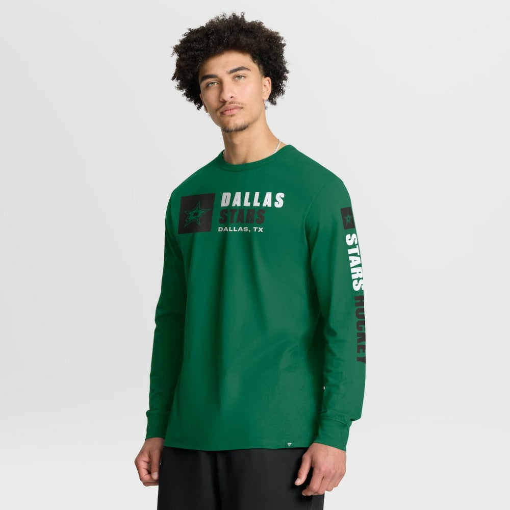 Dallas Stars Fanatics Goal Crease Legacy Long Sleeve T-Shirt - Kelly Green T-shirts