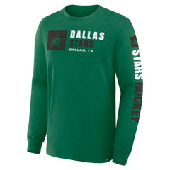 Dallas Stars Fanatics Goal Crease Legacy Long Sleeve T-Shirt - Kelly Green T-shirts