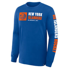 New York Islanders Fanatics Goal Crease Legacy Long Sleeve T-Shirt - Royal T-shirts
