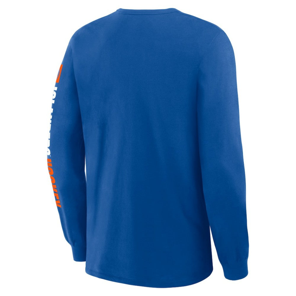 New York Islanders Fanatics Goal Crease Legacy Long Sleeve T-Shirt - Royal T-shirts