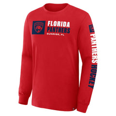 Florida Panthers Fanatics Goal Crease Legacy Long Sleeve T-Shirt - Red T-shirts