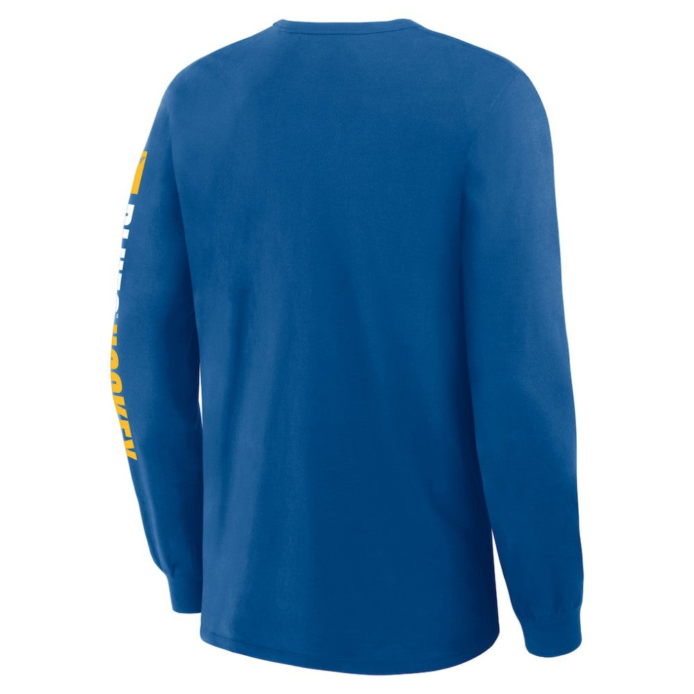 St. Louis Blues Fanatics Goal Crease Legacy Long Sleeve T-Shirt - Blue T-shirts
