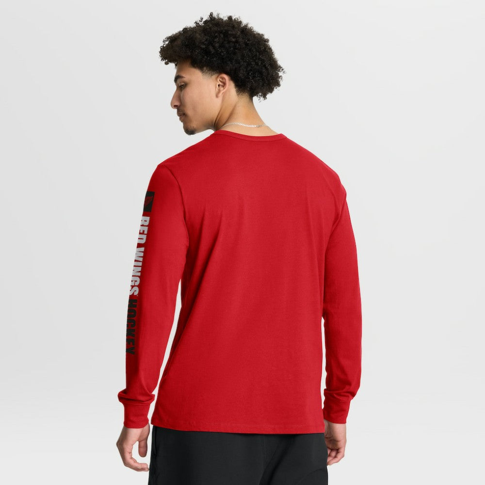 Detroit Red Wings Fanatics Goal Crease Legacy Long Sleeve T-Shirt - Red T-shirts
