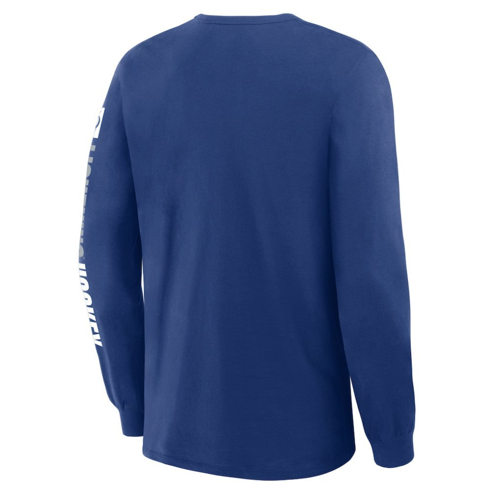 Tampa Bay Lightning Fanatics Goal Crease Legacy Long Sleeve T-Shirt - Blue T-shirts