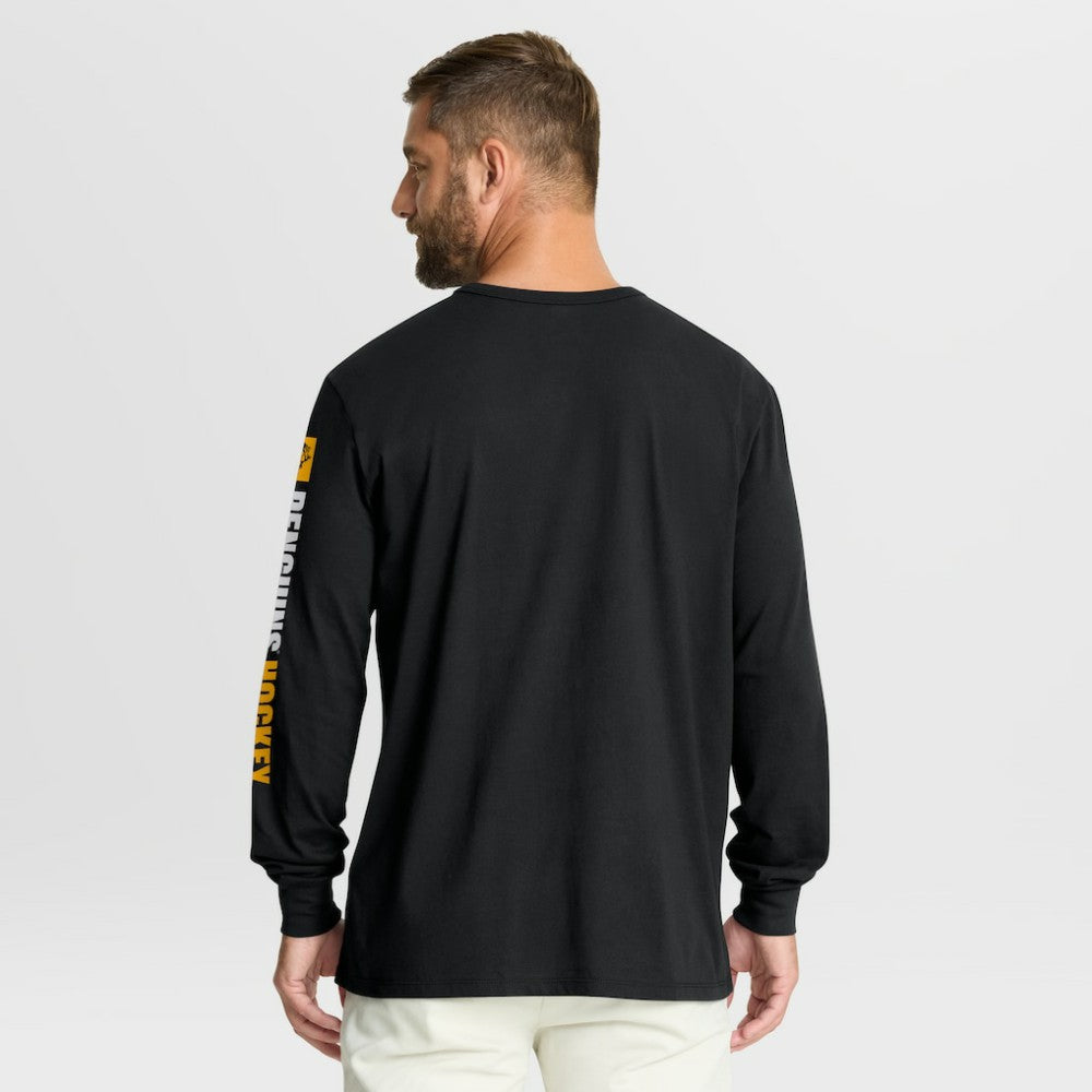 Pittsburgh Penguins Fanatics Goal Crease Legacy Long Sleeve T-Shirt - Black T-shirts