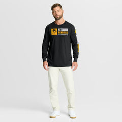 Pittsburgh Penguins Fanatics Goal Crease Legacy Long Sleeve T-Shirt - Black T-shirts
