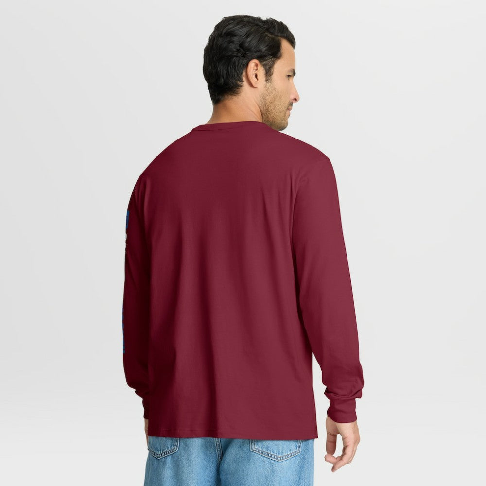 Colorado Avalanche Fanatics Goal Crease Legacy Long Sleeve T-Shirt - Burgundy T-shirts