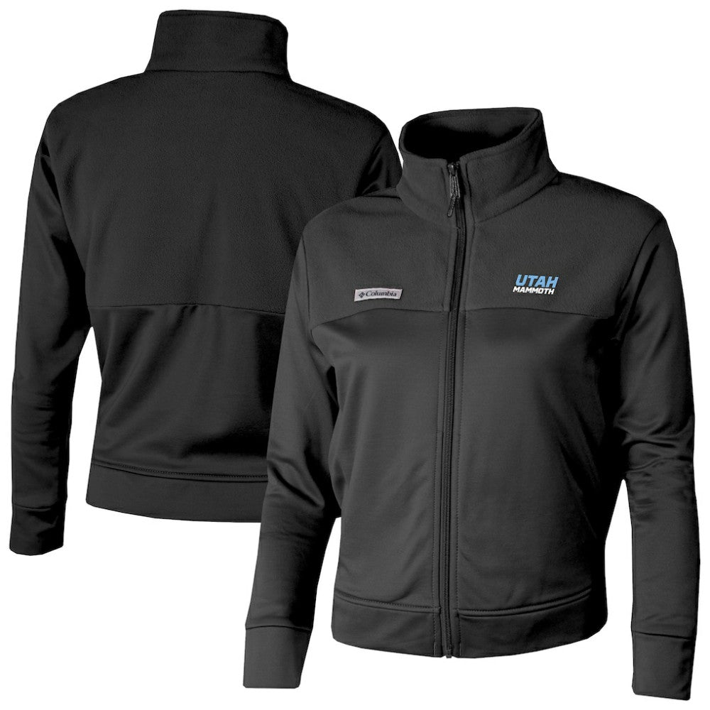 Utah Mammoth Columbia Women's River Fleece Full-Zip Jacket - Black Jackets