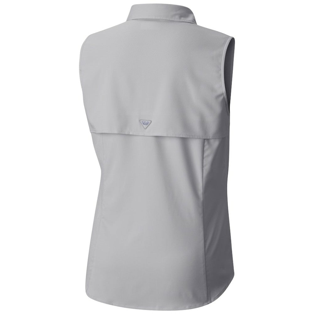 Utah Mammoth Columbia Women's Tamiami Omni-Shade Sleeveless Button-Up Shirt - Gray