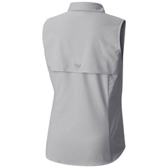 Utah Mammoth Columbia Women's Tamiami Omni-Shade Sleeveless Button-Up Shirt - Gray