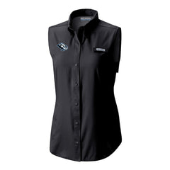 Utah Mammoth Columbia Women's Tamiami Omni-Shade Sleeveless Button-Up Shirt - Black