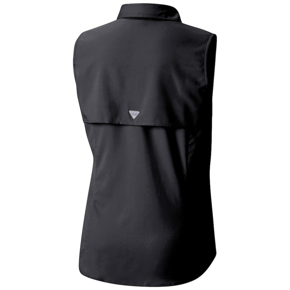 Utah Mammoth Columbia Women's Tamiami Omni-Shade Sleeveless Button-Up Shirt - Black