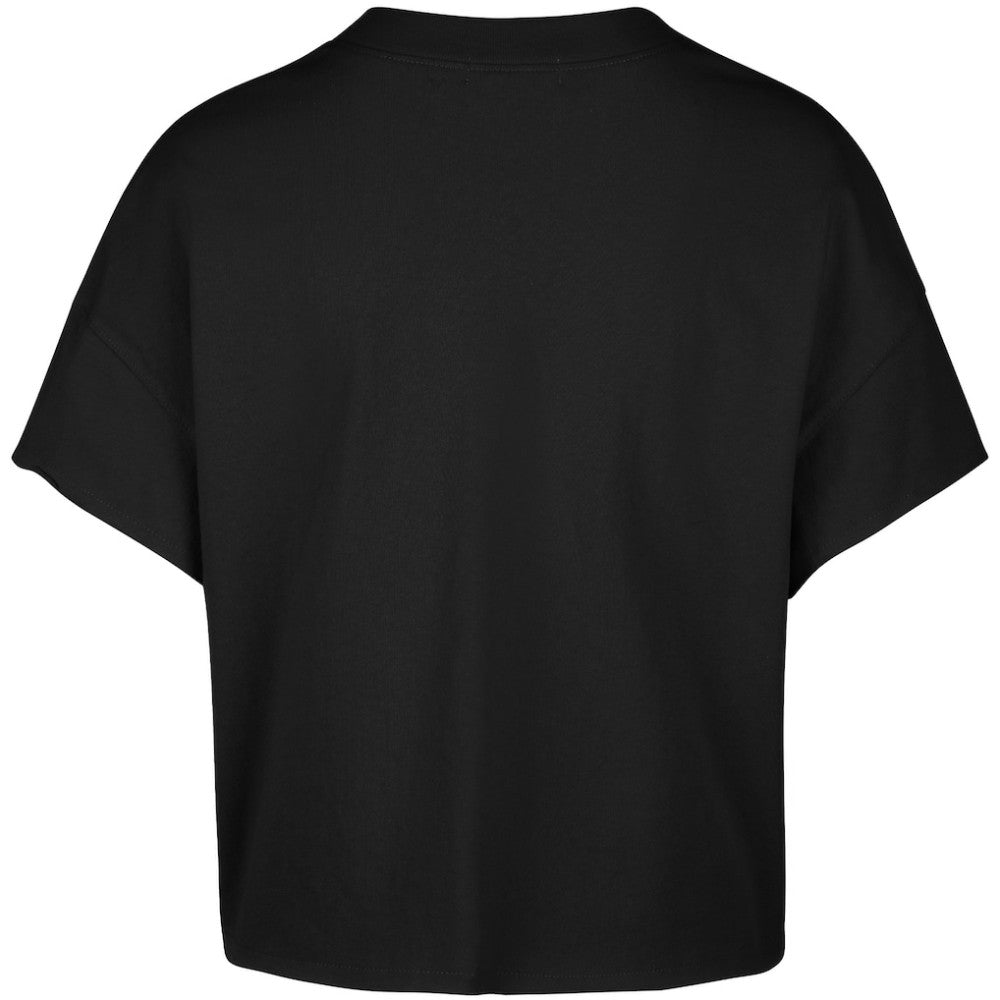 Sidney Crosby Pittsburgh Penguins '47 Women's Elation Name & Number Oversized Notch Neck T-Shirt - Black T-shirts