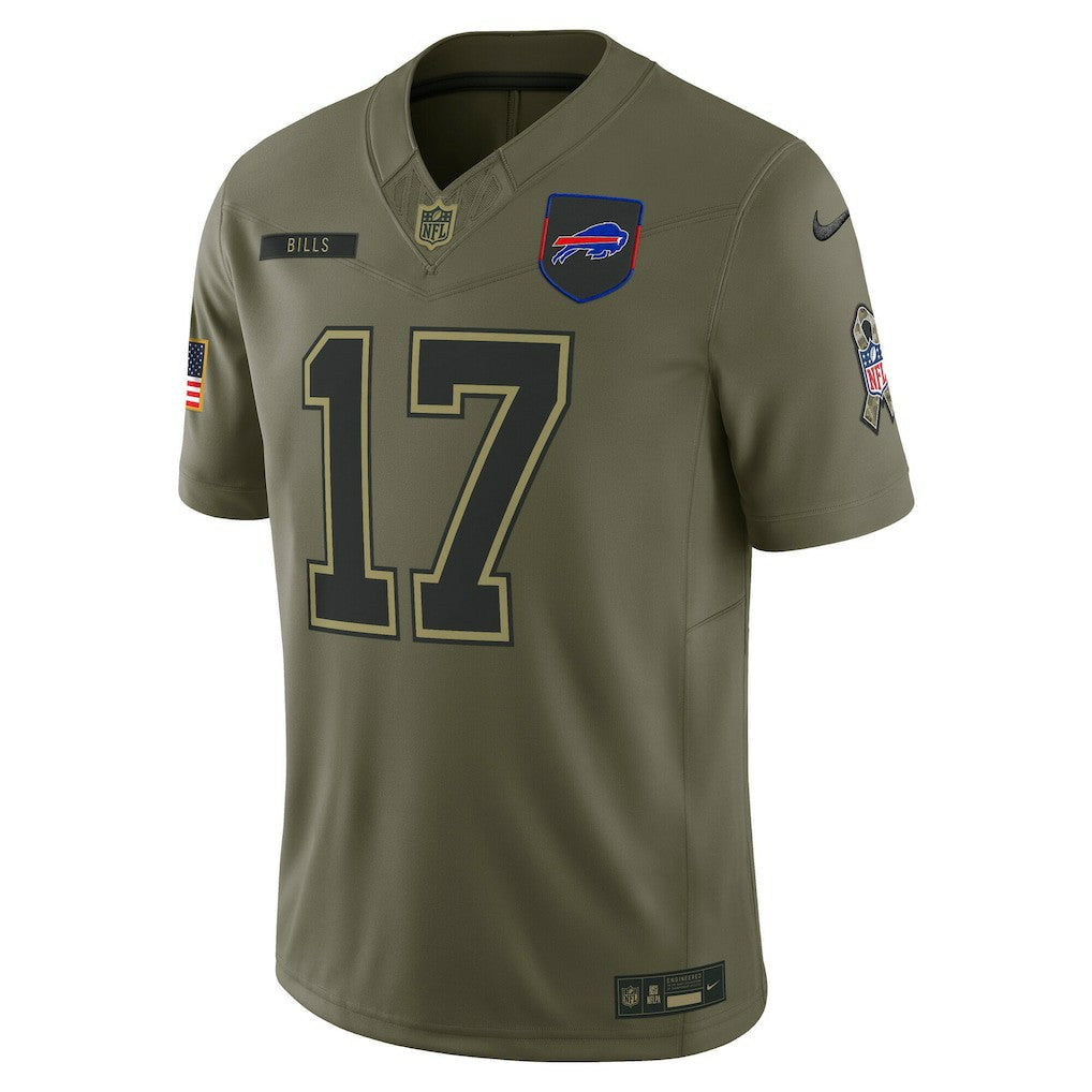 Josh Allen Buffalo Bills 2025 Salute to Service Limited Jersey - Olive outlet