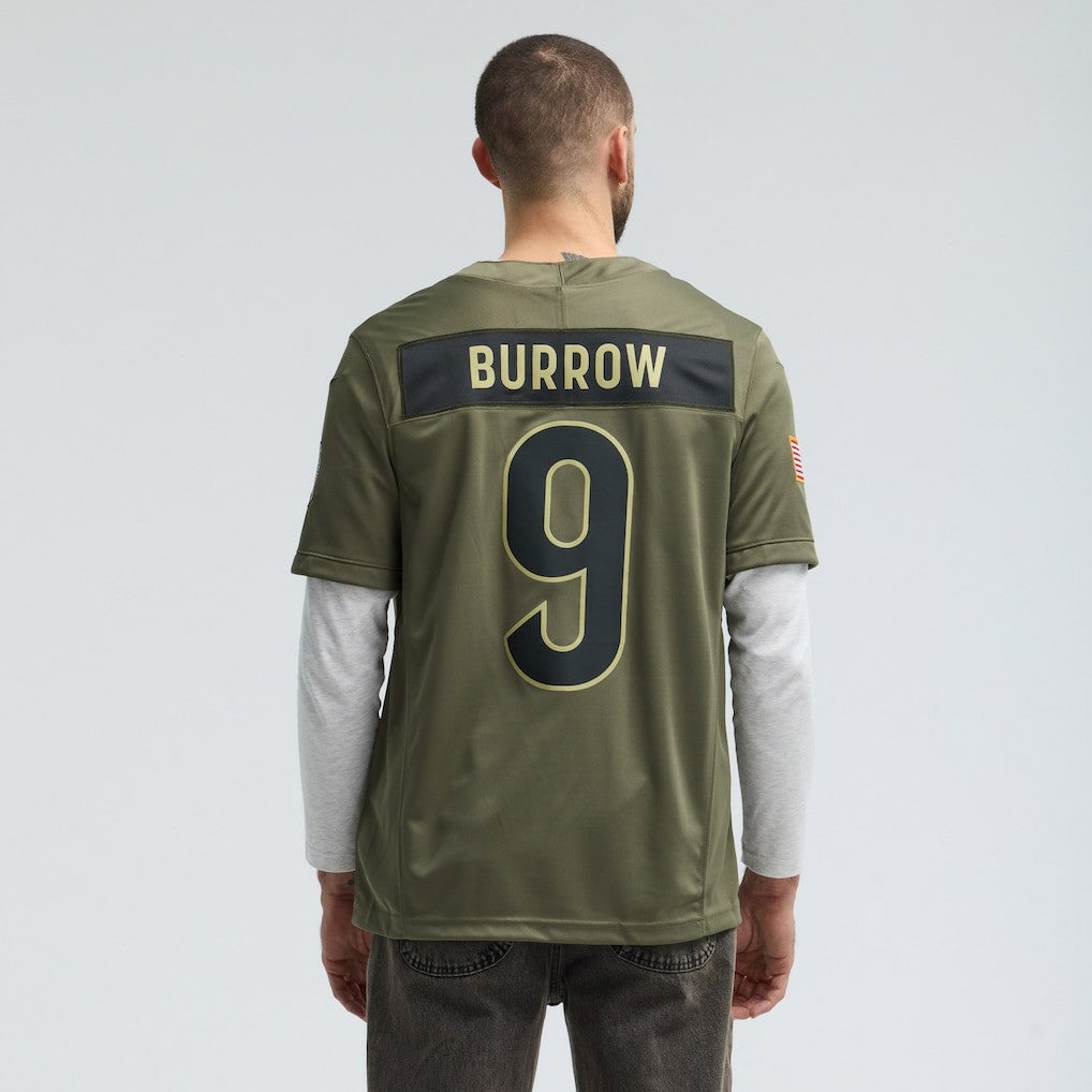 Joe Burrow Cincinnati Bengals 2025 Salute to Service Limited Jersey - Olive for sale