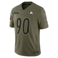 T.J. Watt Pittsburgh Steelers 2025 Salute to Service Limited Jersey - Olive for sale