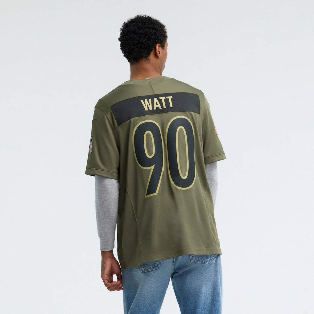 T.J. Watt Pittsburgh Steelers 2025 Salute to Service Limited Jersey - Olive for sale