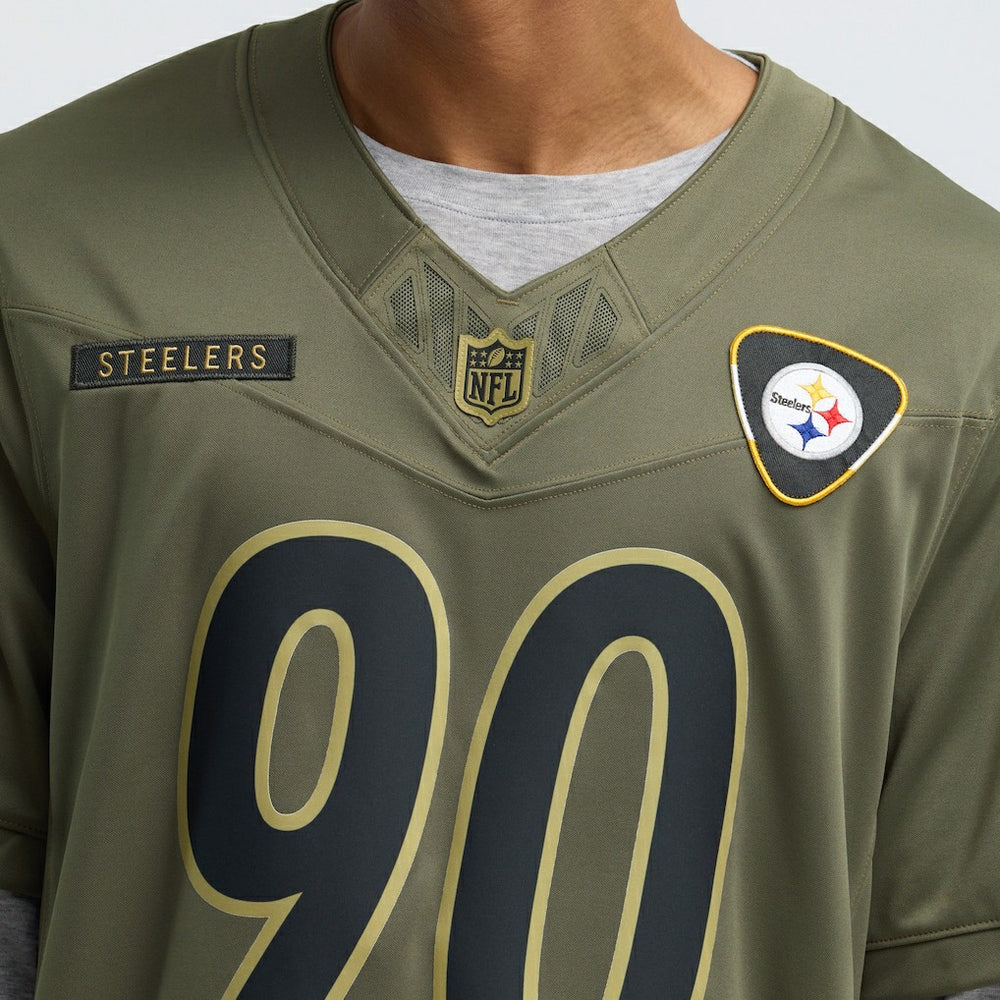 T.J. Watt Pittsburgh Steelers 2025 Salute to Service Limited Jersey - Olive for sale