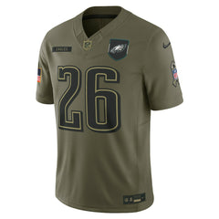 Saquon Barkley Philadelphia Eagles 2025 Salute to Service Limited Jersey - Olive for sale