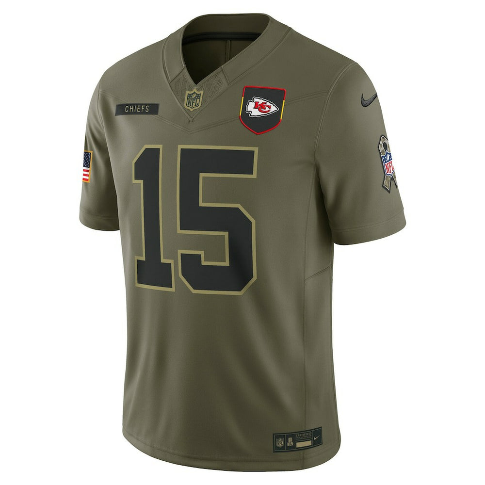 Patrick Mahomes Kansas City Chiefs 2025 Salute to Service Limited Jersey - Olive online