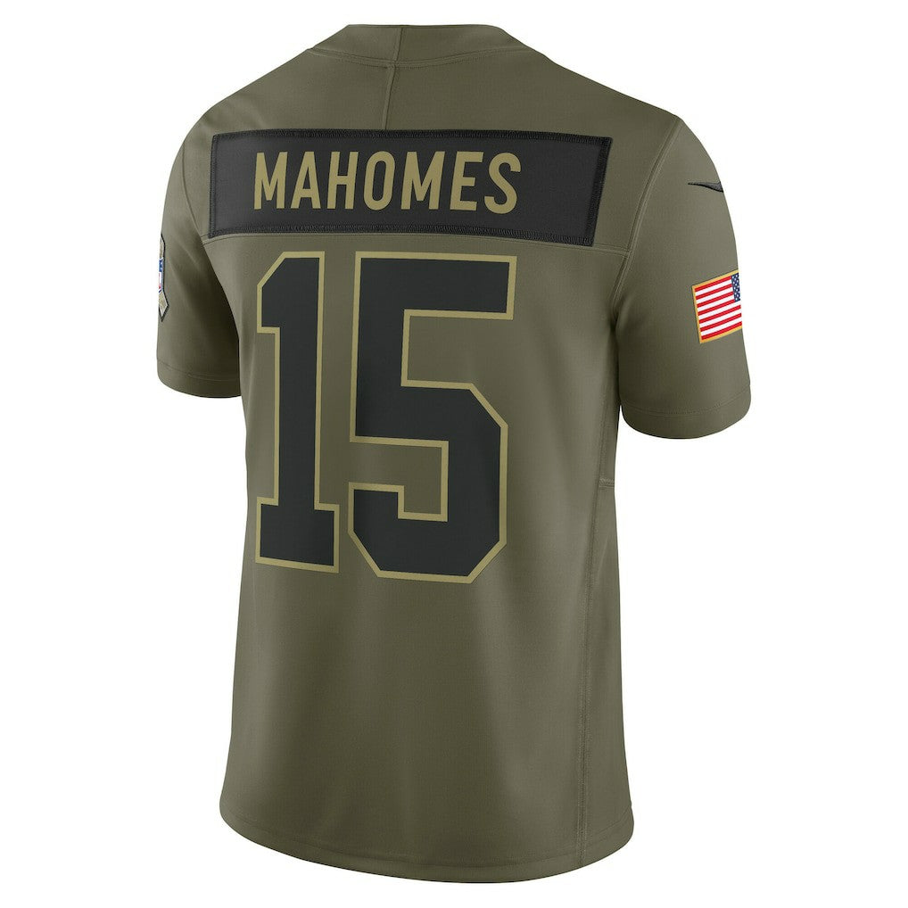 Patrick Mahomes Kansas City Chiefs 2025 Salute to Service Limited Jersey - Olive online