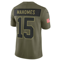 Patrick Mahomes Kansas City Chiefs 2025 Salute to Service Limited Jersey - Olive online