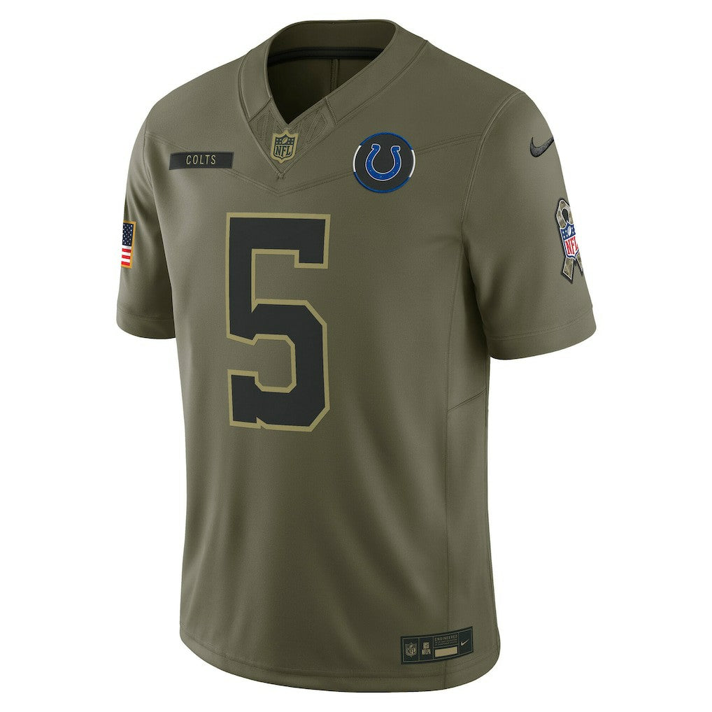 Anthony Richardson Sr. Indianapolis Colts 2025 Salute to Service Limited Jersey - Olive cheap