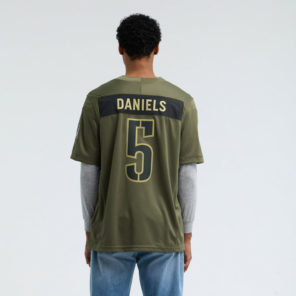 Jayden Daniels Washington Commanders 2025 Salute to Service Limited Jersey - Olive sale