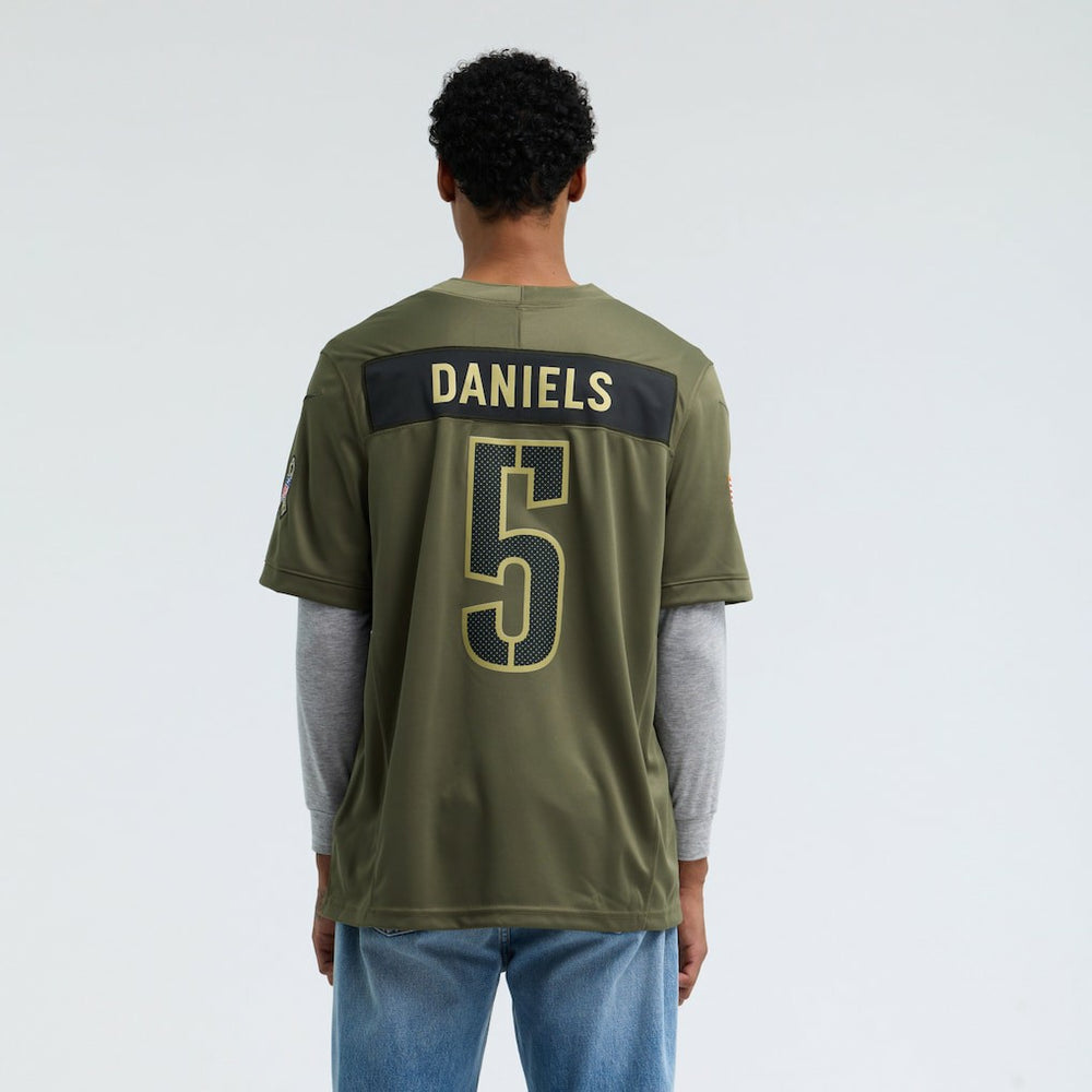 Jayden Daniels Washington Commanders 2025 Salute to Service Limited Jersey - Olive sale