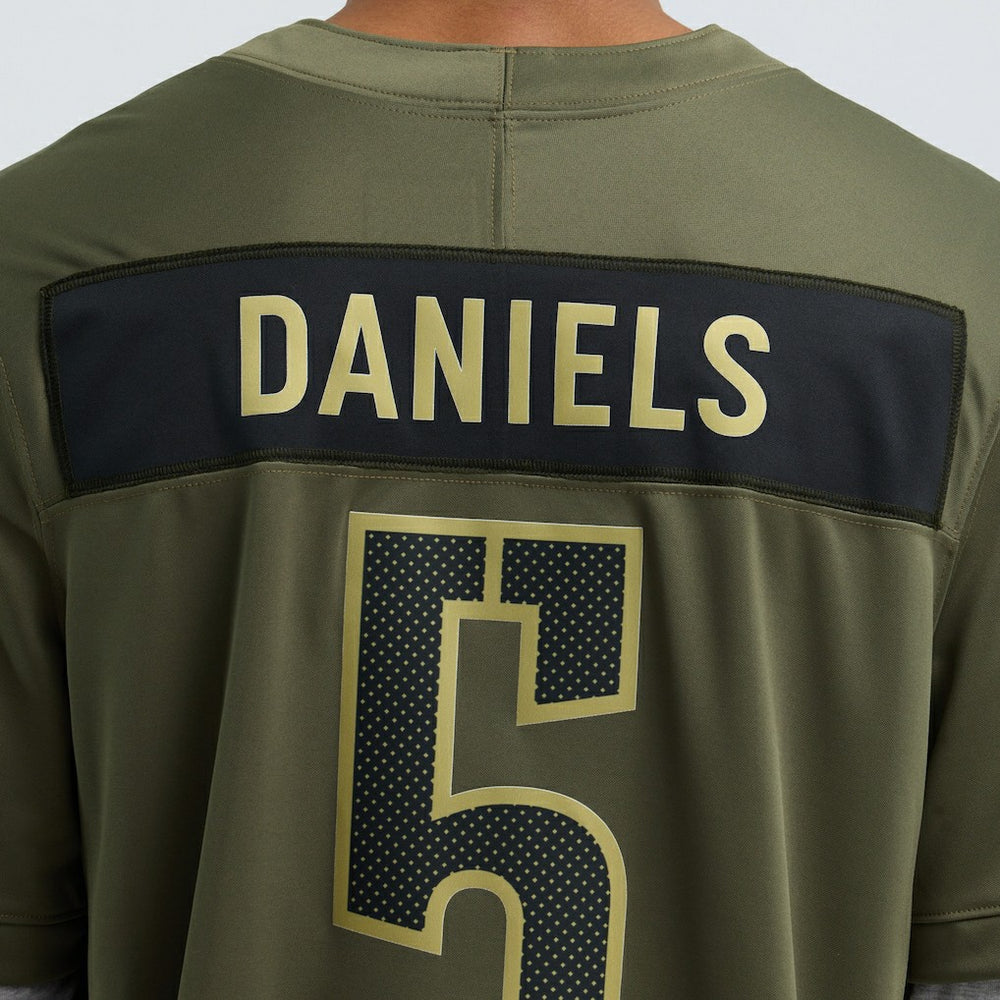 Jayden Daniels Washington Commanders 2025 Salute to Service Limited Jersey - Olive sale