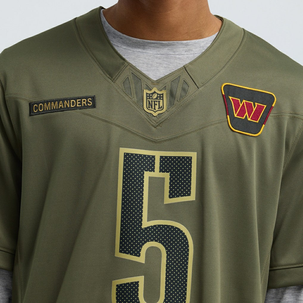 Jayden Daniels Washington Commanders 2025 Salute to Service Limited Jersey - Olive sale