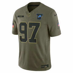 Aidan Hutchinson Detroit Lions 2025 Salute to Service Limited Jersey - Olive discount