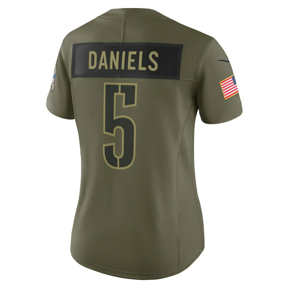 Jayden Daniels Washington Commanders Women's 2025 Salute to Service Limited Jersey - Olive on sale