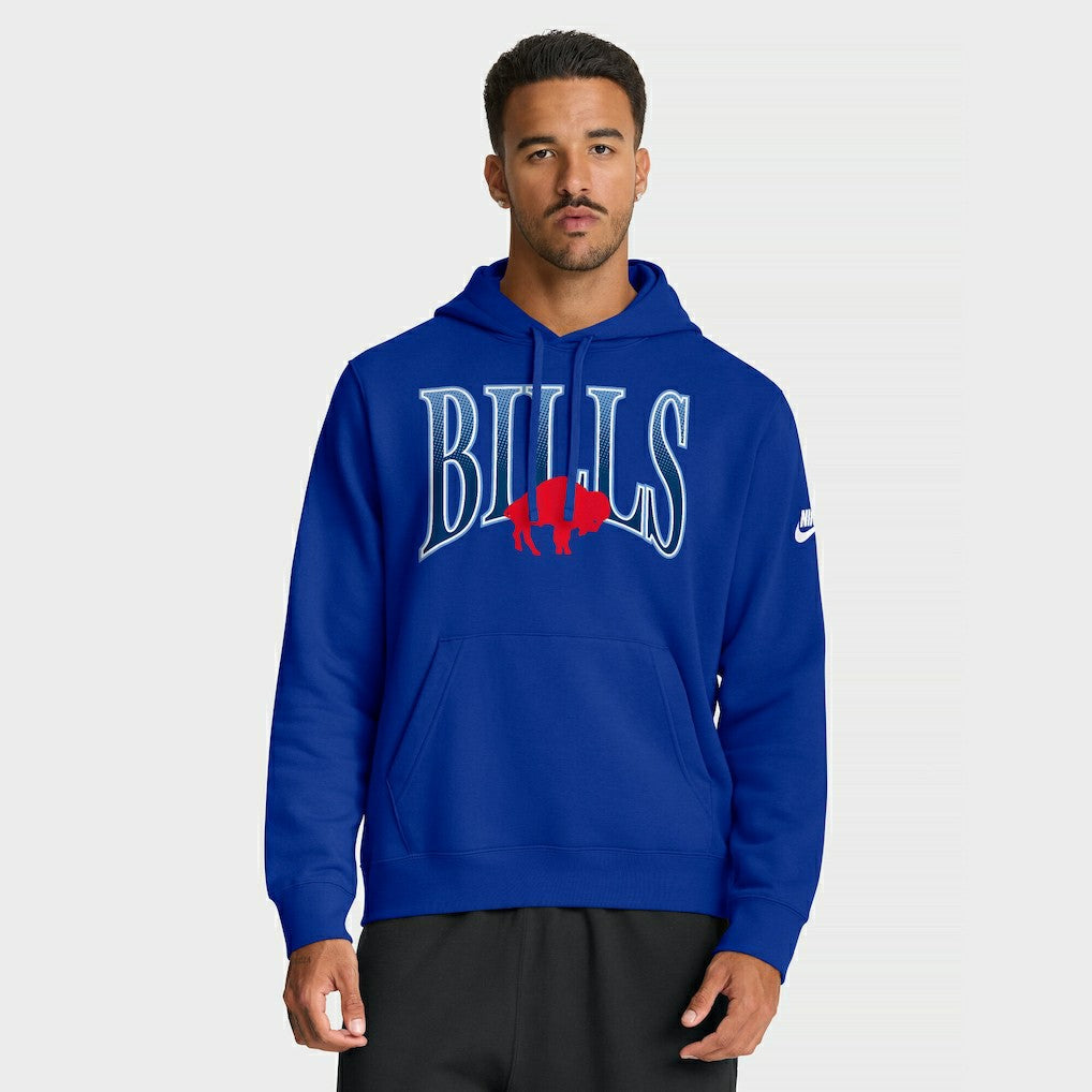 Buffalo Bills Full Blitz Club Fleece Pullover Hoodie - Royal online