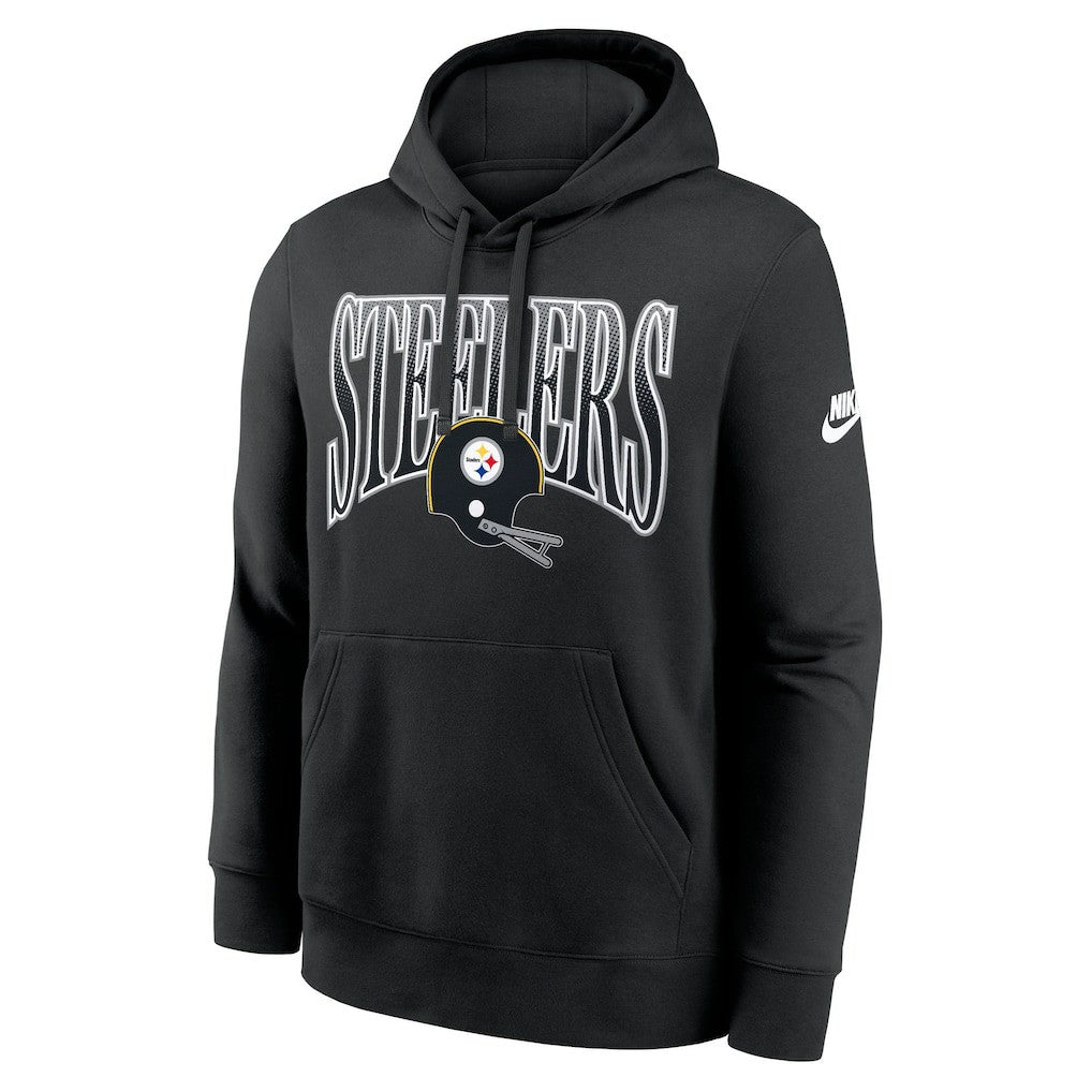 Pittsburgh Steelers Full Blitz Club Fleece Pullover Hoodie - Black discount