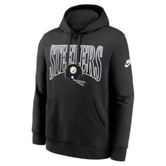 Pittsburgh Steelers Full Blitz Club Fleece Pullover Hoodie - Black discount