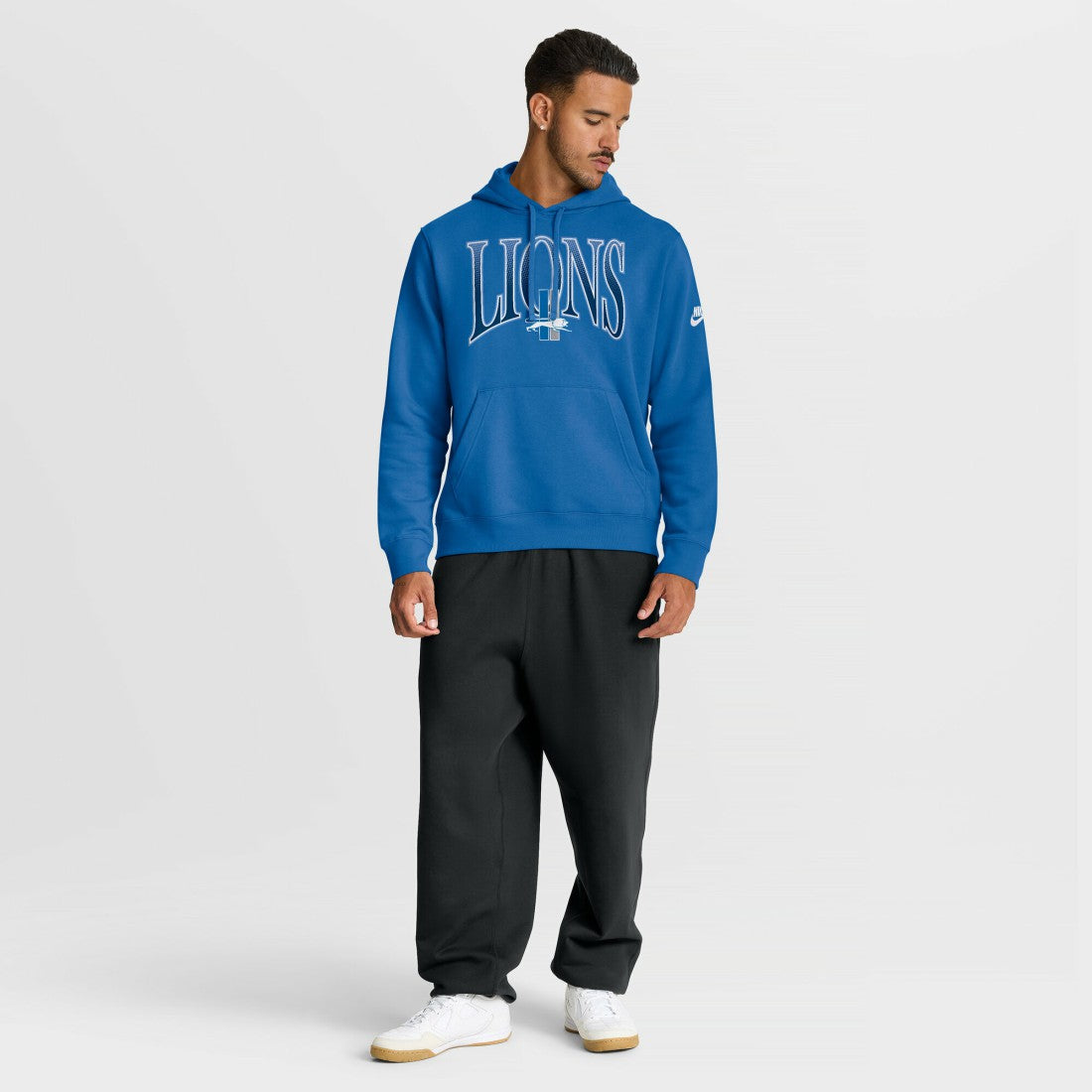 Detroit Lions Full Blitz Club Fleece Pullover Hoodie - Blue cheap