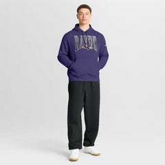 Baltimore Ravens Full Blitz Club Fleece Pullover Hoodie - Purple for sale