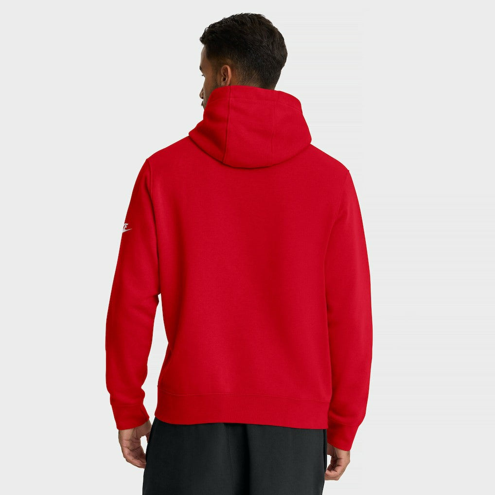 San Francisco 49ers Full Blitz Club Fleece Pullover Hoodie - Scarlet discount