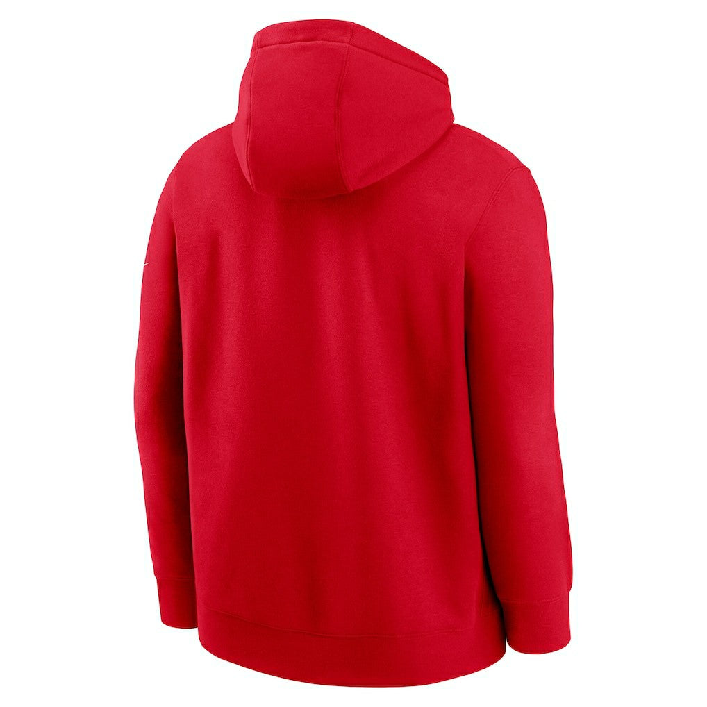 San Francisco 49ers Full Blitz Club Fleece Pullover Hoodie - Scarlet discount