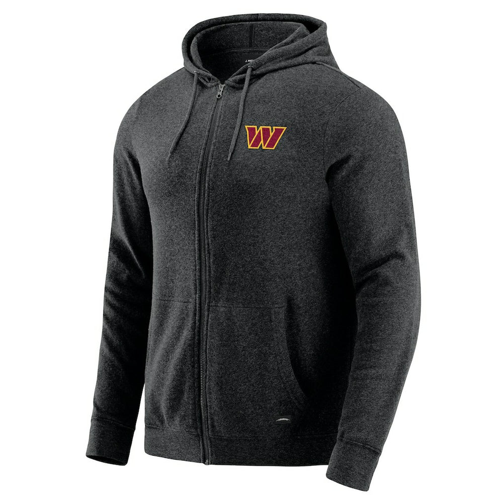 Washington Commanders J. Palmer Players Lounge Tri-Blend Full-Zip Hoodie - Dark Heather Gray online