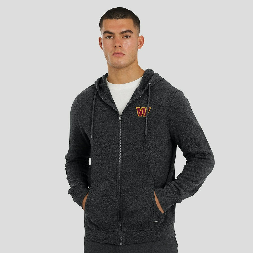 Washington Commanders J. Palmer Players Lounge Tri-Blend Full-Zip Hoodie - Dark Heather Gray online