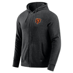 Chicago Bears J. Palmer Players Lounge Tri-Blend Full-Zip Hoodie - Dark Heather Gray sale