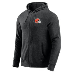 Cleveland Browns J. Palmer Players Lounge Tri-Blend Full-Zip Hoodie - Dark Heather Gray discount