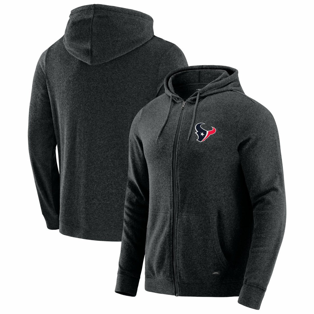 Houston Texans J. Palmer Players Lounge Tri-Blend Full-Zip Hoodie - Dark Heather Gray for sale