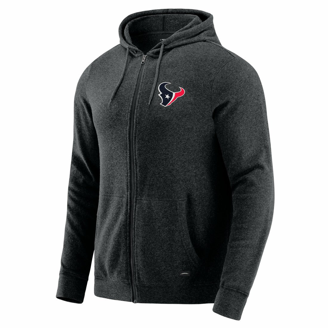 Houston Texans J. Palmer Players Lounge Tri-Blend Full-Zip Hoodie - Dark Heather Gray for sale