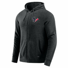 Houston Texans J. Palmer Players Lounge Tri-Blend Full-Zip Hoodie - Dark Heather Gray for sale