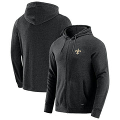New Orleans Saints J. Palmer Players Lounge Tri-Blend Full-Zip Hoodie - Dark Heather Gray on sale