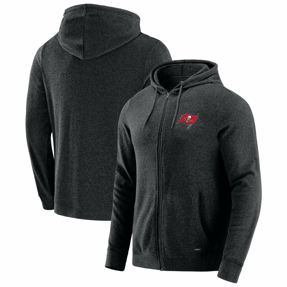 Tampa Bay Buccaneers J. Palmer Players Lounge Tri-Blend Full-Zip Hoodie - Dark Heather Gray on sale