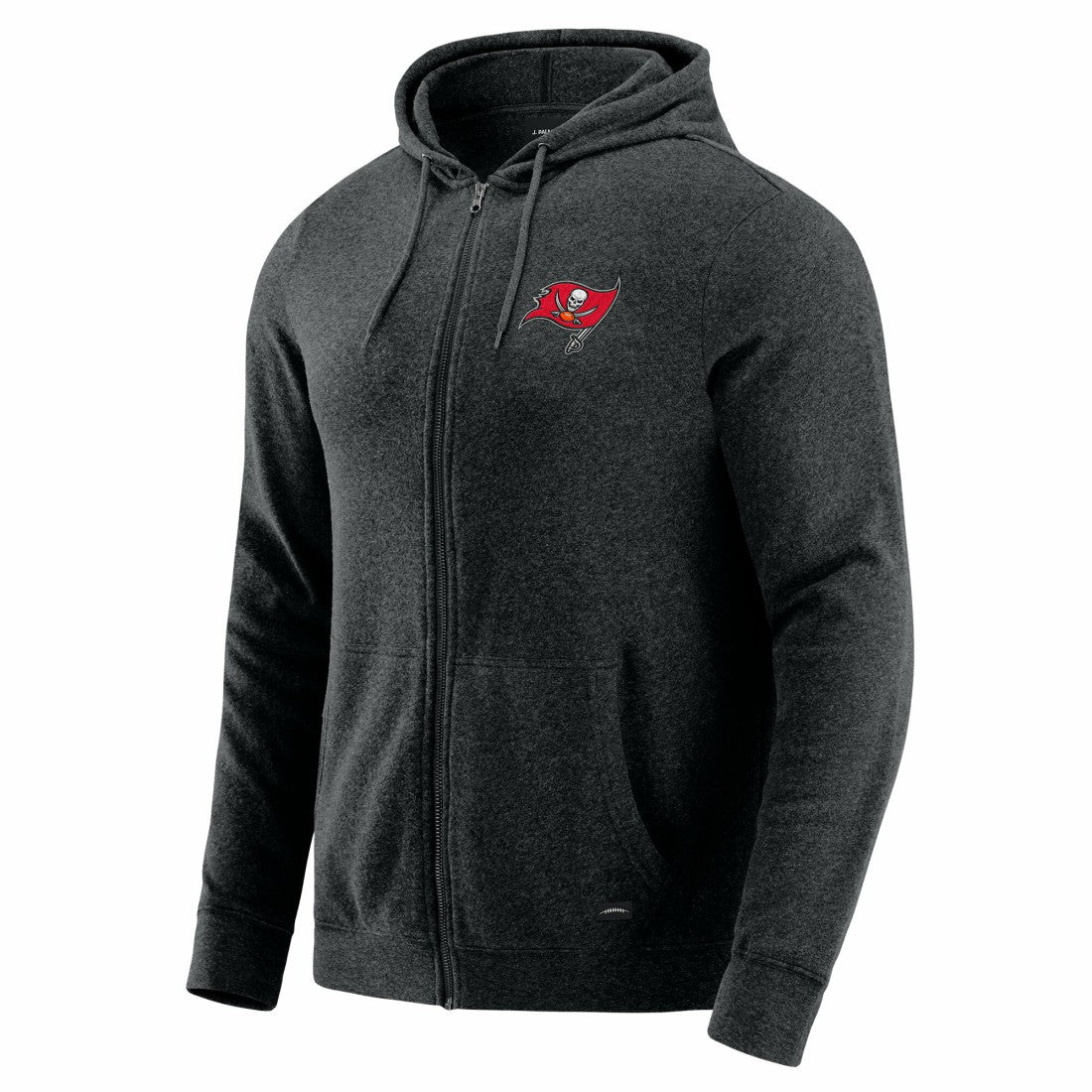 Tampa Bay Buccaneers J. Palmer Players Lounge Tri-Blend Full-Zip Hoodie - Dark Heather Gray on sale